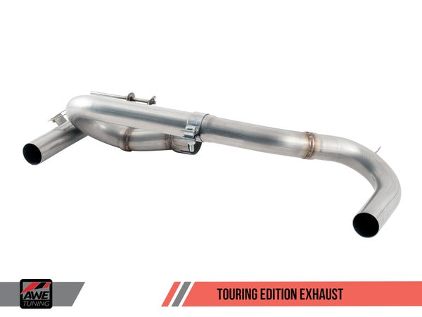 AWE TOURING EDITION AXLE BACK EXHAUST FOR BMW F3X 340I / 440I - CHROME SILVER TIPS (90MM)