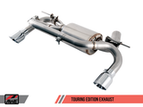 AWE TOURING EDITION AXLE-BACK EXHAUST FOR BMW F22 M235I / M240I - CHROME SILVER TIPS (90MM)