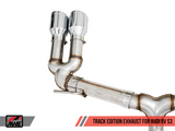 AWE TRACK EDITION EXHAUST FOR AUDI 8V S3 - 102MM WITH VALVE SIMULATORS