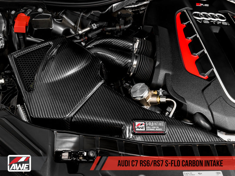 AWE S-FLO CARBON INTAKE FOR AUDI C7 RS 6 / RS 7 4.0T - CARB EO #D-832