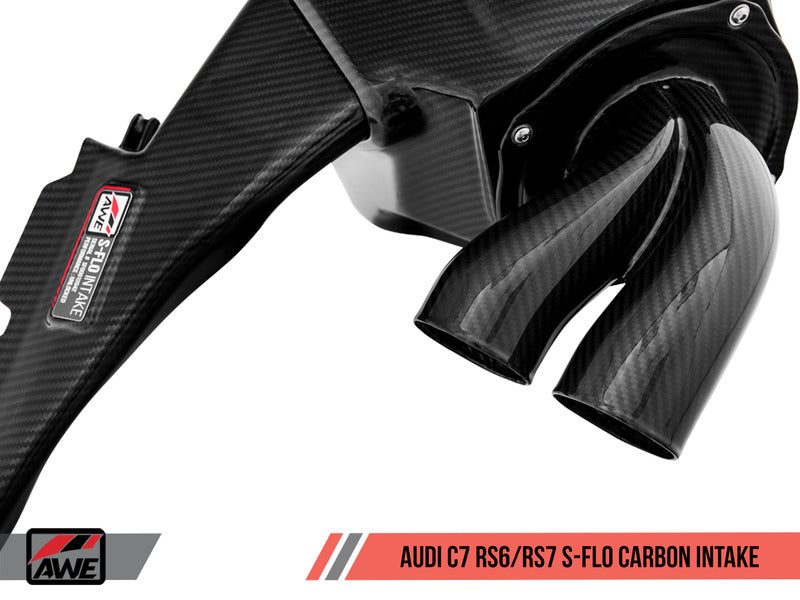 AWE S-FLO CARBON INTAKE FOR AUDI C7 RS 6 / RS 7 4.0T - CARB EO #D-832