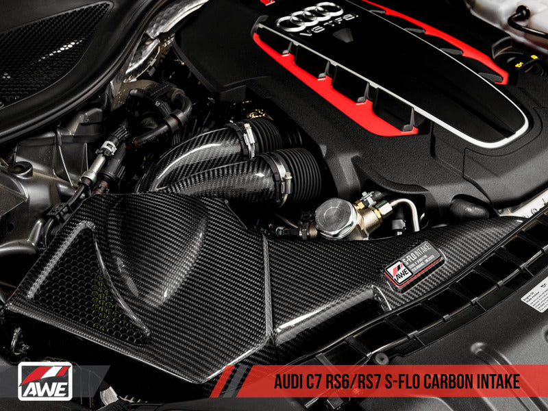 AWE S-FLO CARBON INTAKE FOR AUDI C7 RS 6 / RS 7 4.0T - CARB EO #D-832