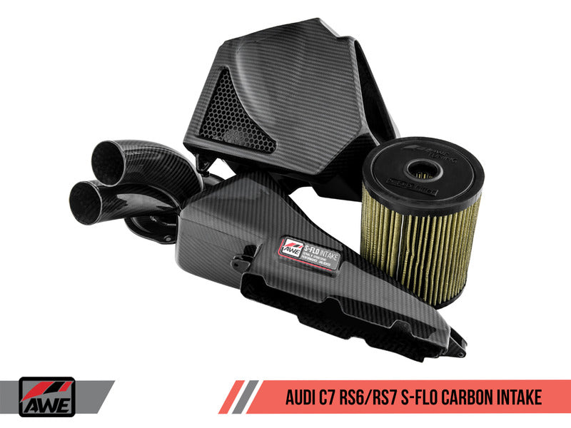 AWE S-FLO CARBON INTAKE FOR AUDI C7 RS 6 / RS 7 4.0T - CARB EO #D-832