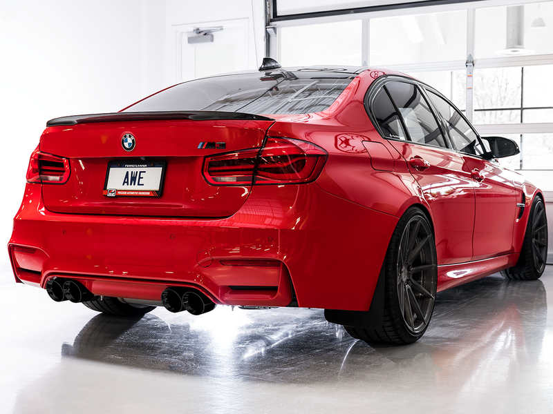 AWE TRACK EDITION CATBACK EXHAUST FOR BMW F8X M3/M4 - DIAMOND BLACK