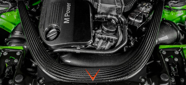 EVENTURI BMW F8X M3/M4 V2 FULL BLACK CARBON INTAKE WITH SEALED CARBON DUCTS