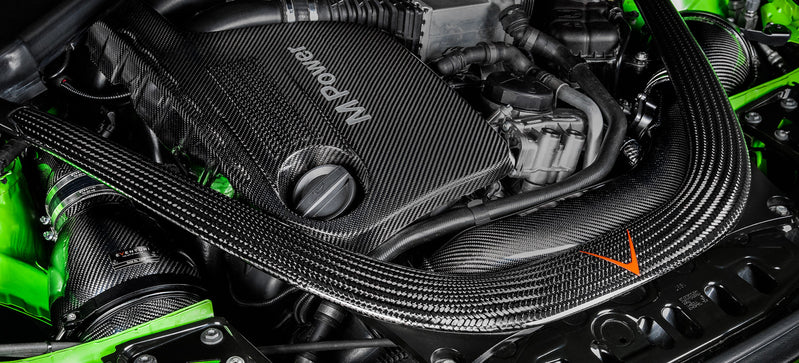 EVENTURI BMW F8X M3/M4 V2 FULL BLACK CARBON INTAKE WITH SEALED CARBON DUCTS