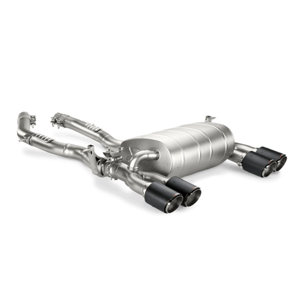 AKRAPOVIC TITANIUM SLIP ON SYSTEM FOR M3 AND M4 (F80 AND F82) WITH TITANIUM TAIL PIPES