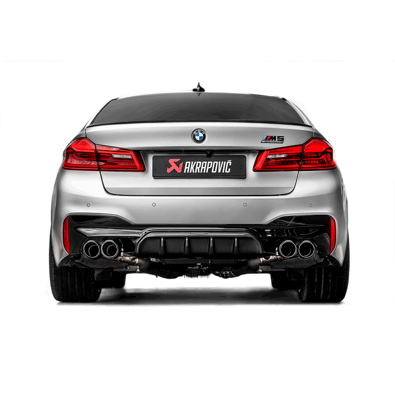 AKRAPOVIC SLIP ON LINE (TITANIUM) - BMW F90 M5 OPF WITH CARBON TAILPIPES